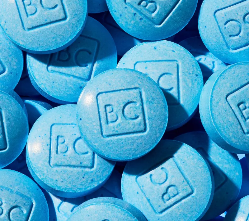 bluechew tablets close up BC imprint