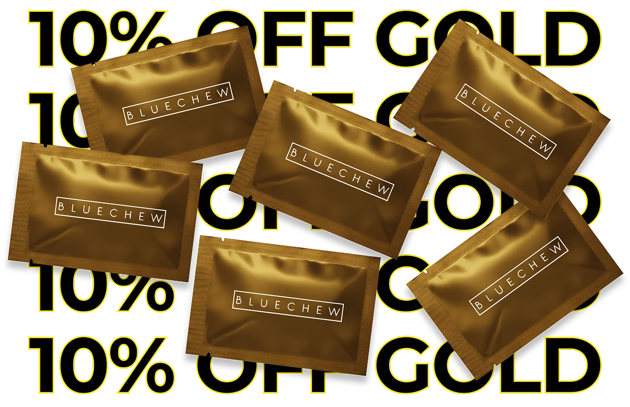 BlueChew Gold packages with discount promotion