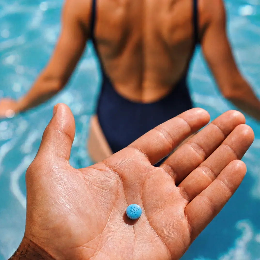 Hand with pill