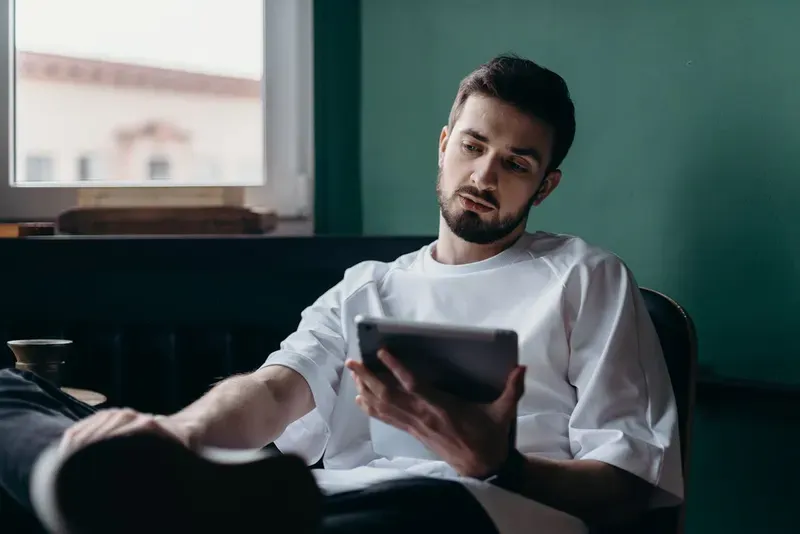 Man reflecting on how long-term pornography use may affect erections and sexual confidence.